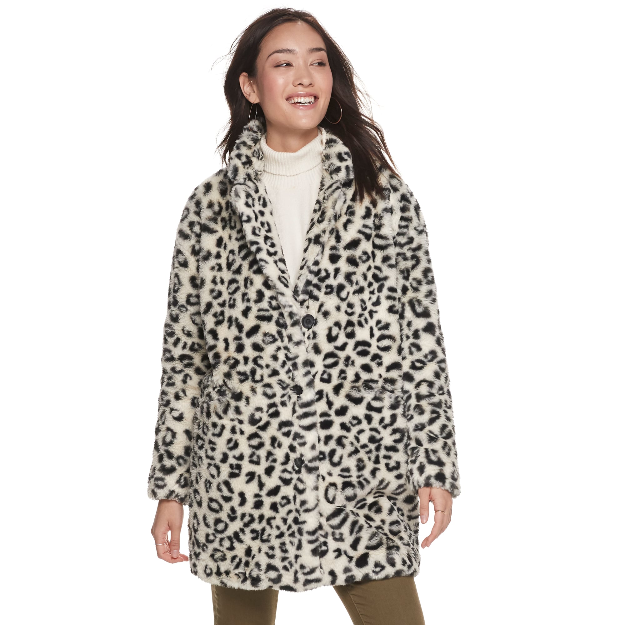Kohl's faux fur coat