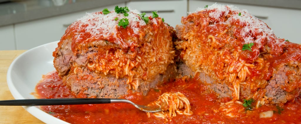 Giant Spaghetti-Stuffed Meatball | Food Video