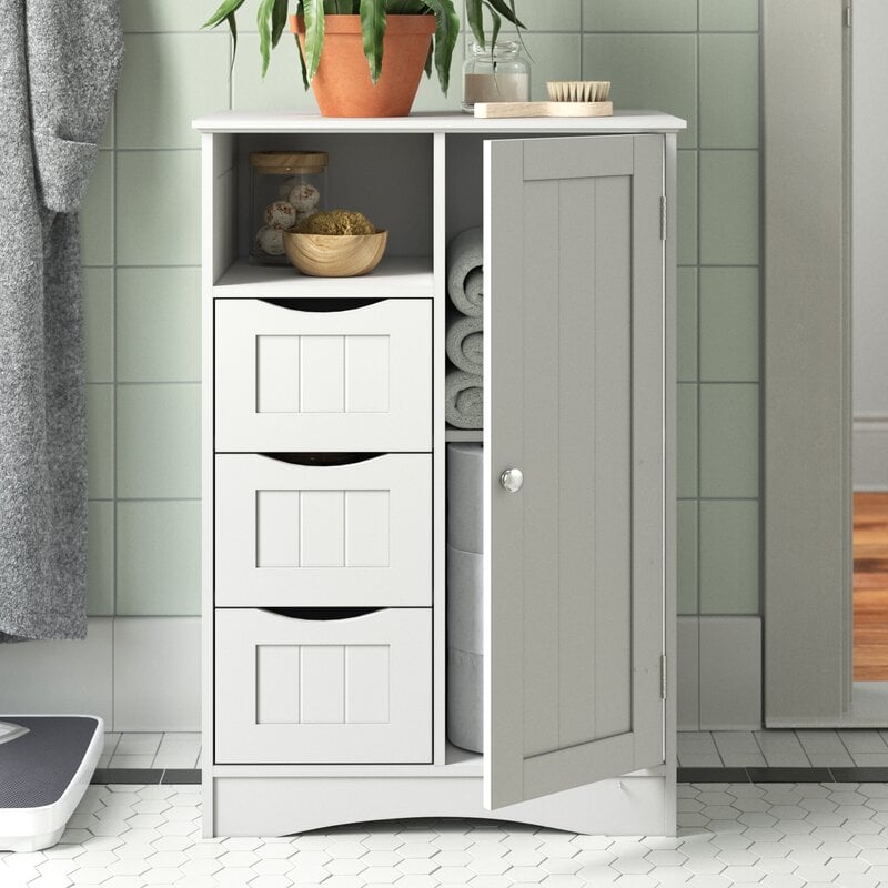 For Odds and Ends: Caril Free-Standing Bathroom Cabinet