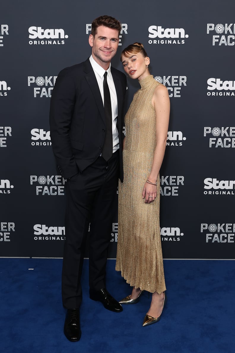 Liam Hemsworth and Gabriella Brooks at the "Poker Face" Premiere