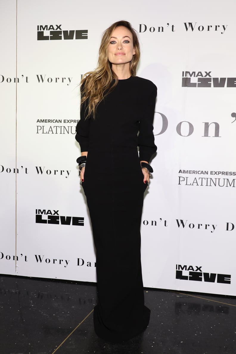 Olivia Wilde in Saint Laurent at the "Don't Worry Darling" Photo Call in New York City