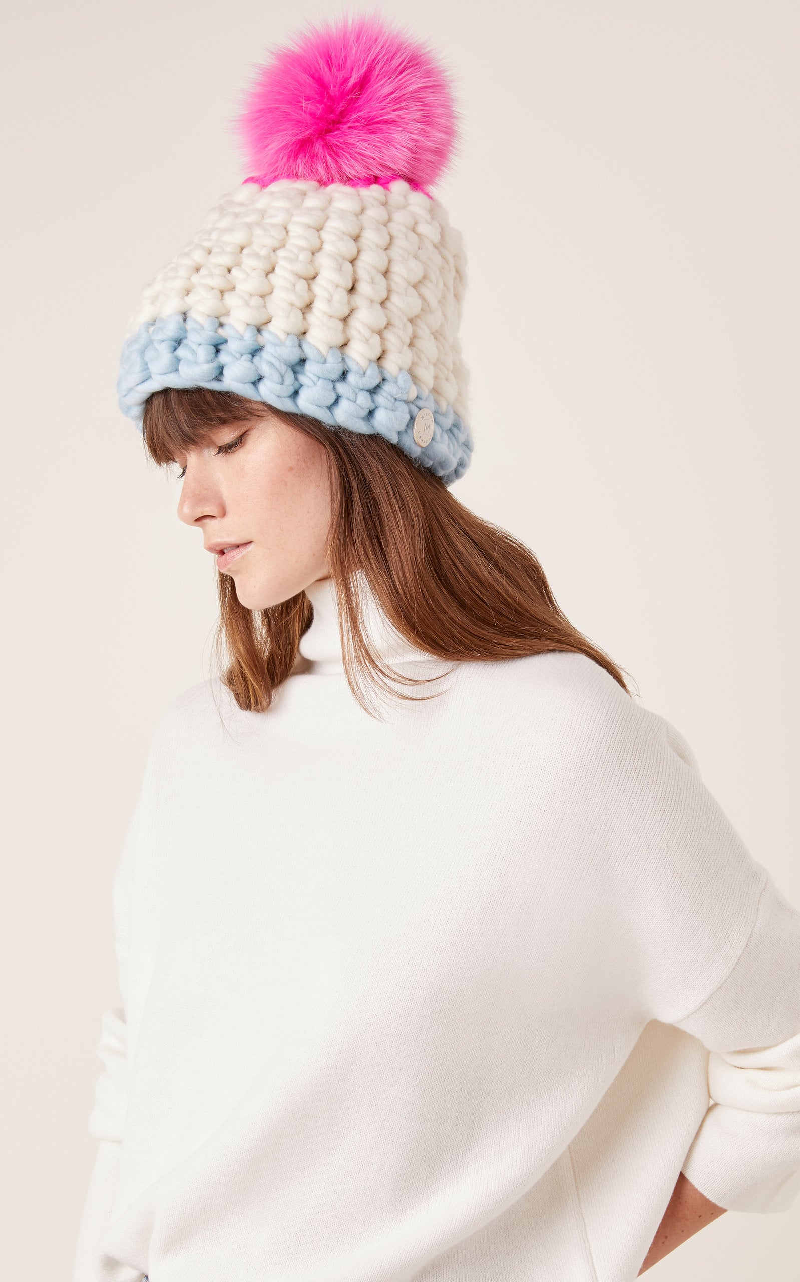Mischa Lampert Multi-Color Wool and Fox 