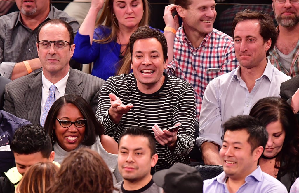 Jimmy Fallon at the Knicks Game January 2017