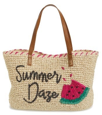 Nordstrom Summer Daze Straw Tote - Brown