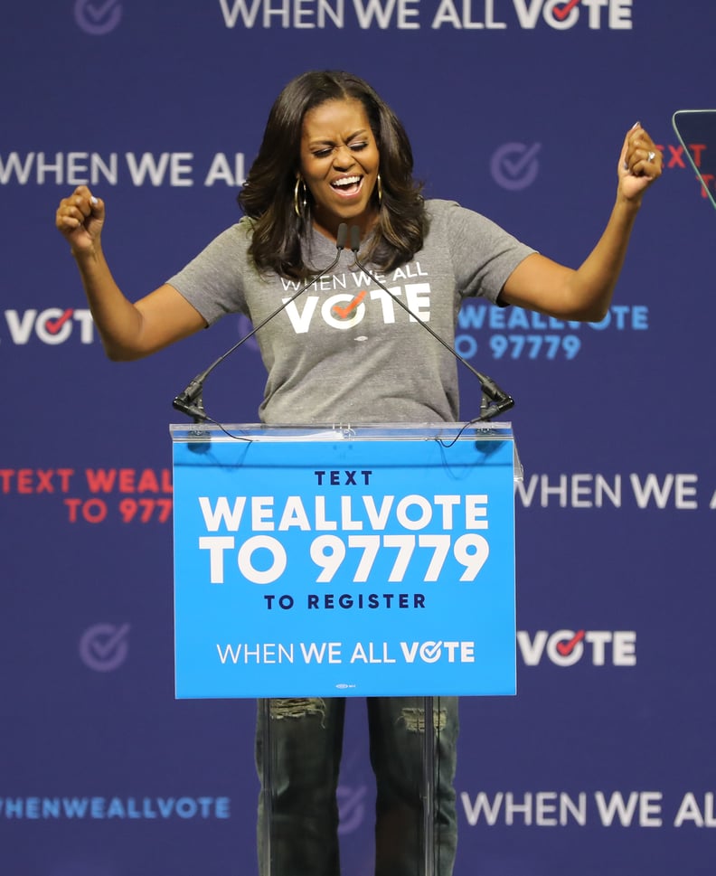 She Encouraged Americans to Get Out and Vote