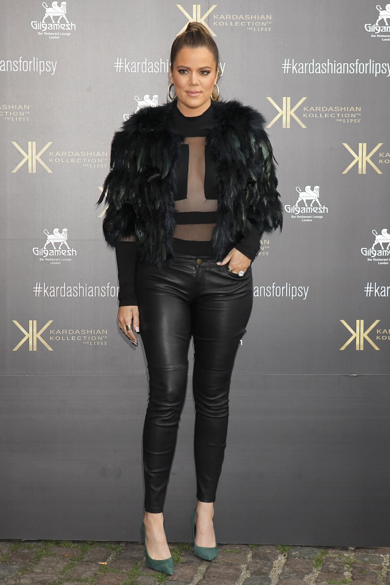 Khloé Kardashian Went With an All-Black Look