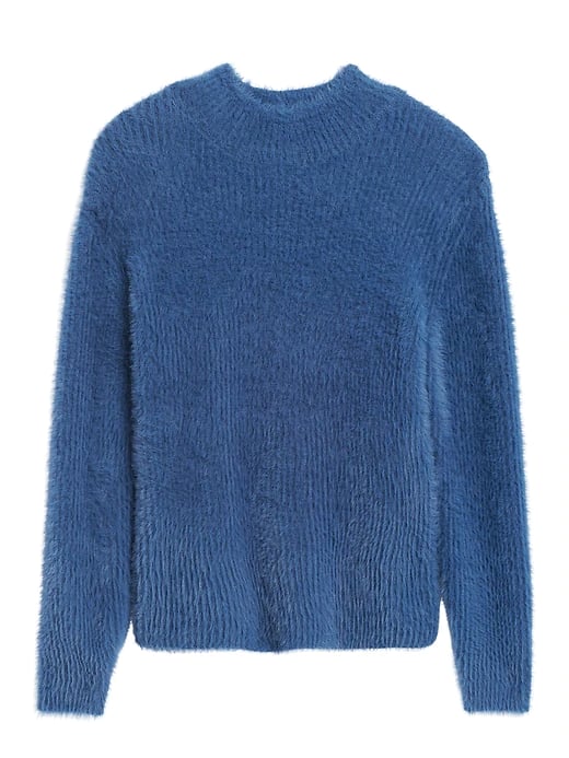 Cropped Fuzzy Sweater