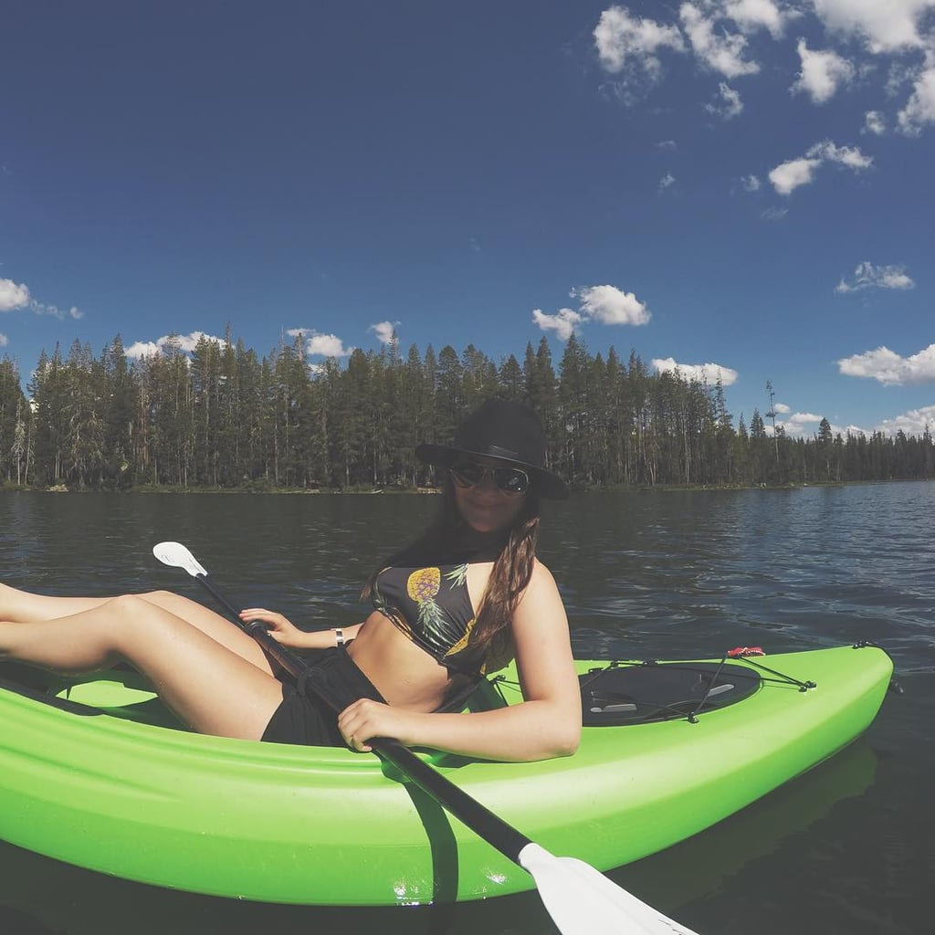 Rent canoes and head to a nearby lake.