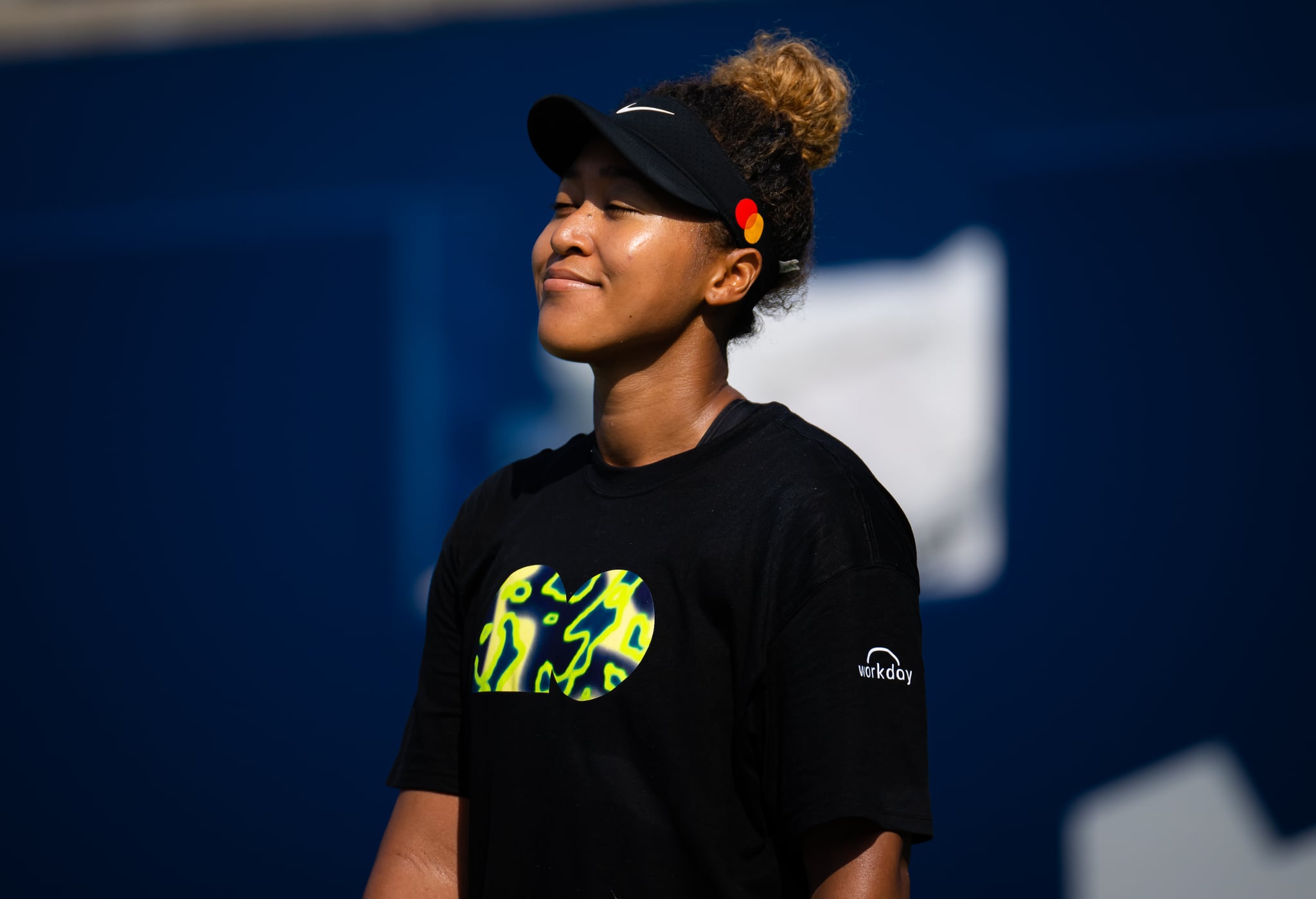 TORONTO, ONTARIO - AUGUST 07: Naomi Osaka of Japan during practice on Day 2 of the National Bank Open, part of the Hologic WTA Tour, at Sobeys Stadium on August 07, 2022 in Toronto, Ontario (Photo by Robert Prange/Getty Images)
