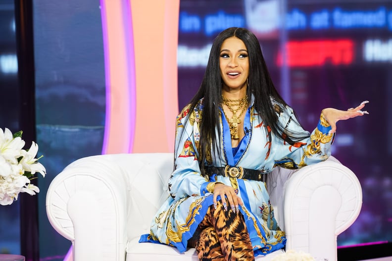NEW YORK, NY - APRIL 10:  Cardi B visits MTV TRL at MTV Studios on April 10, 2018 in New York City.  (Photo by MTV/TRL/Getty Images)