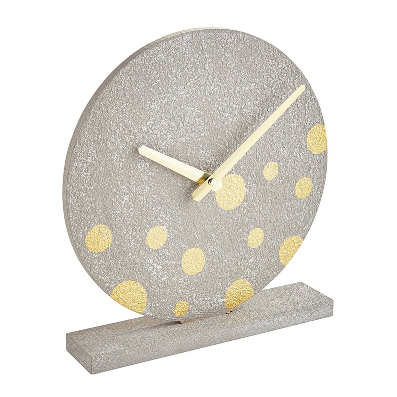 Gold Dots Clock