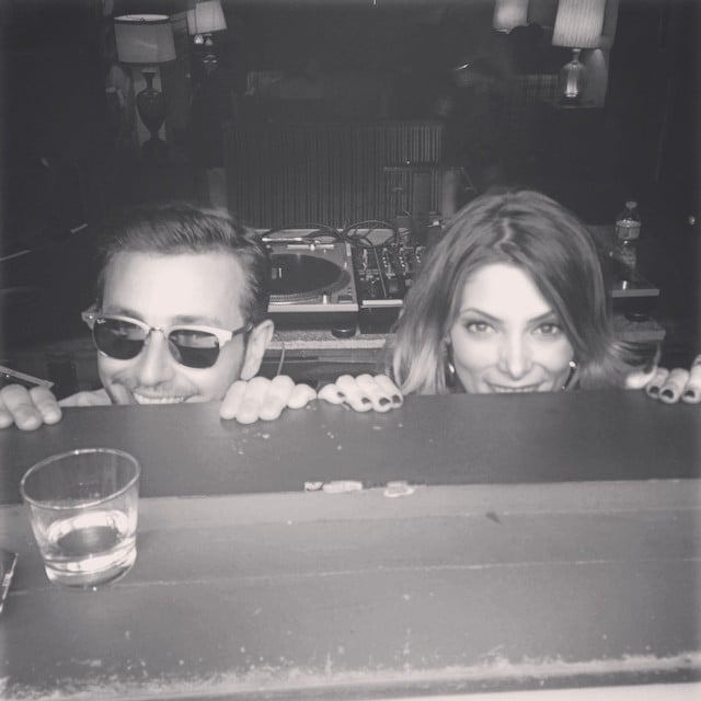 Ashley Greene peeked out from her hiding place. 
Source: Instagram user ashleygreene