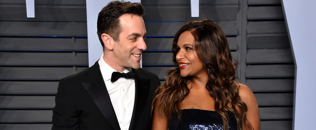 Mindy Kaling and B.J. Novak at Oscars Vanity Fair Party 2018