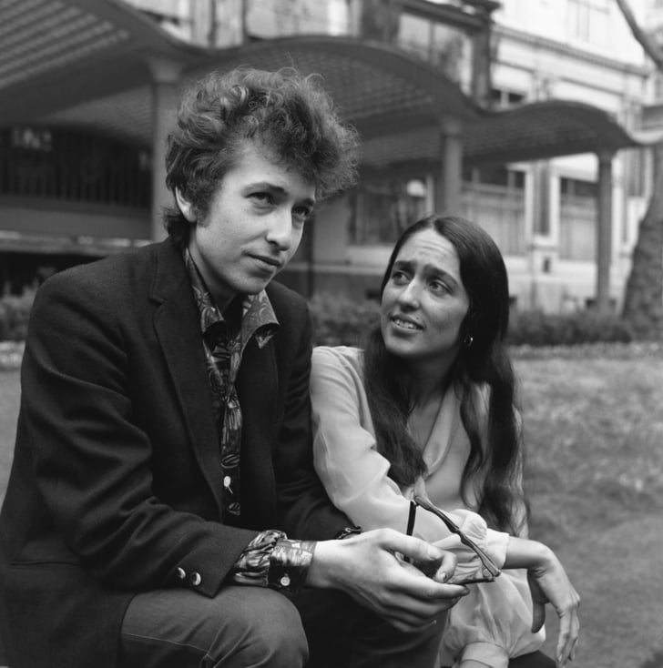Bob Dylan and Joan Baez The Most Fashionable Famous Musician Couples Pictures POPSUGAR