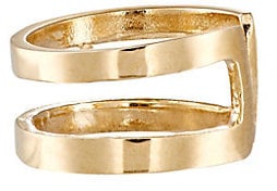 Dare to try something different with Loren Stewart's Yellow Gold Two-Bar Ear Cuff ($175).