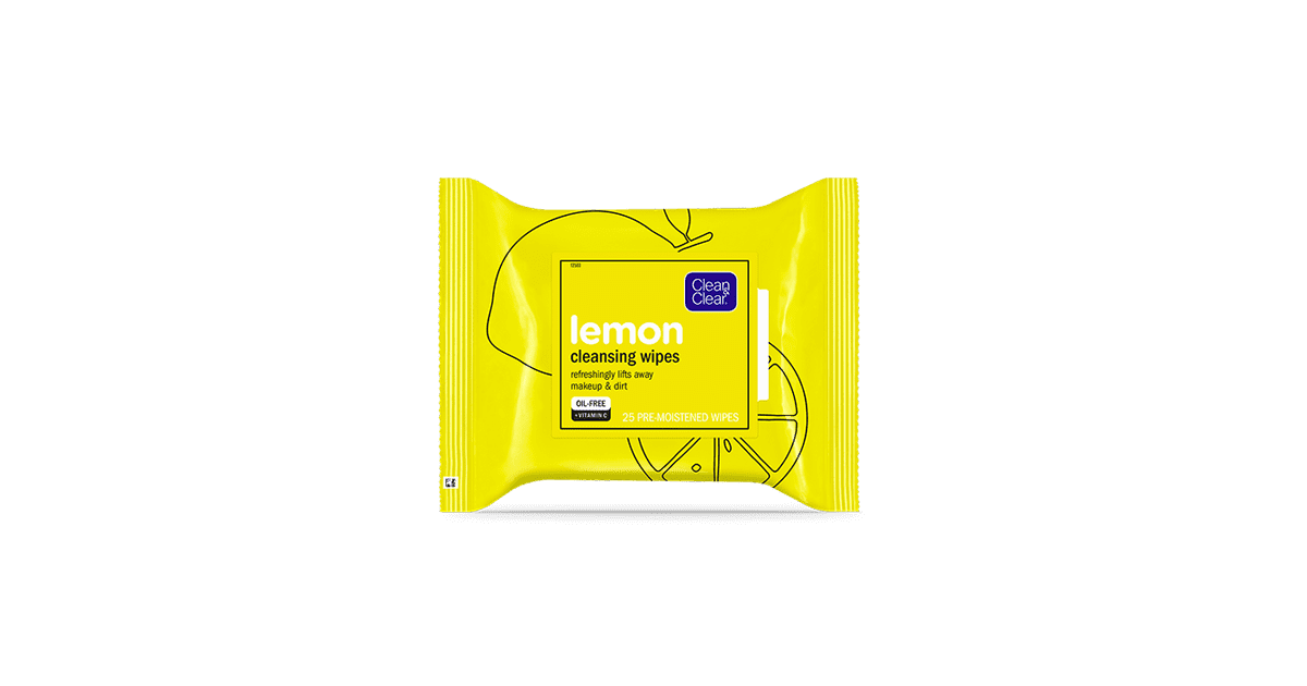 Clean & Clear Lemon Cleansing Wipes Best Skincare Products November