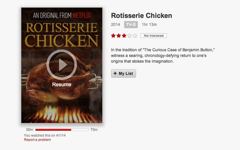 Netflix Sizzling Bacon and Rotisserie Chicken