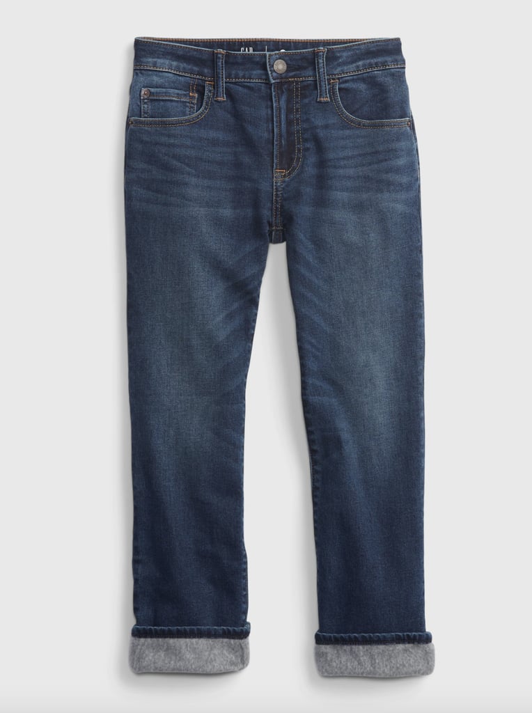 Gap Kids Lined Straight Jeans With Washwell
