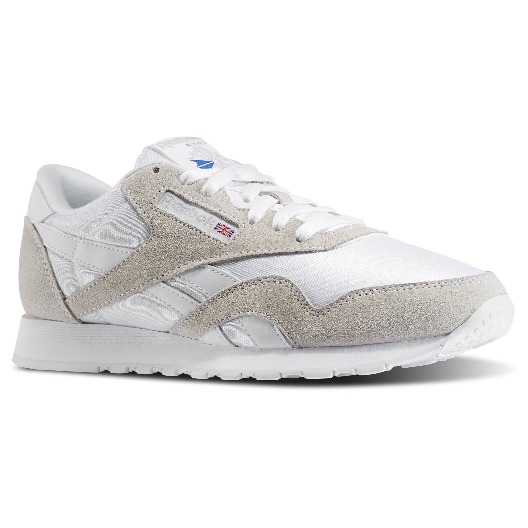 reebok classic white and grey