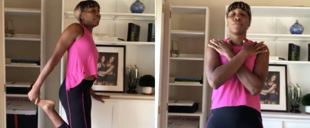 Venus Williams's Stretching and Breathing For Stress Relief