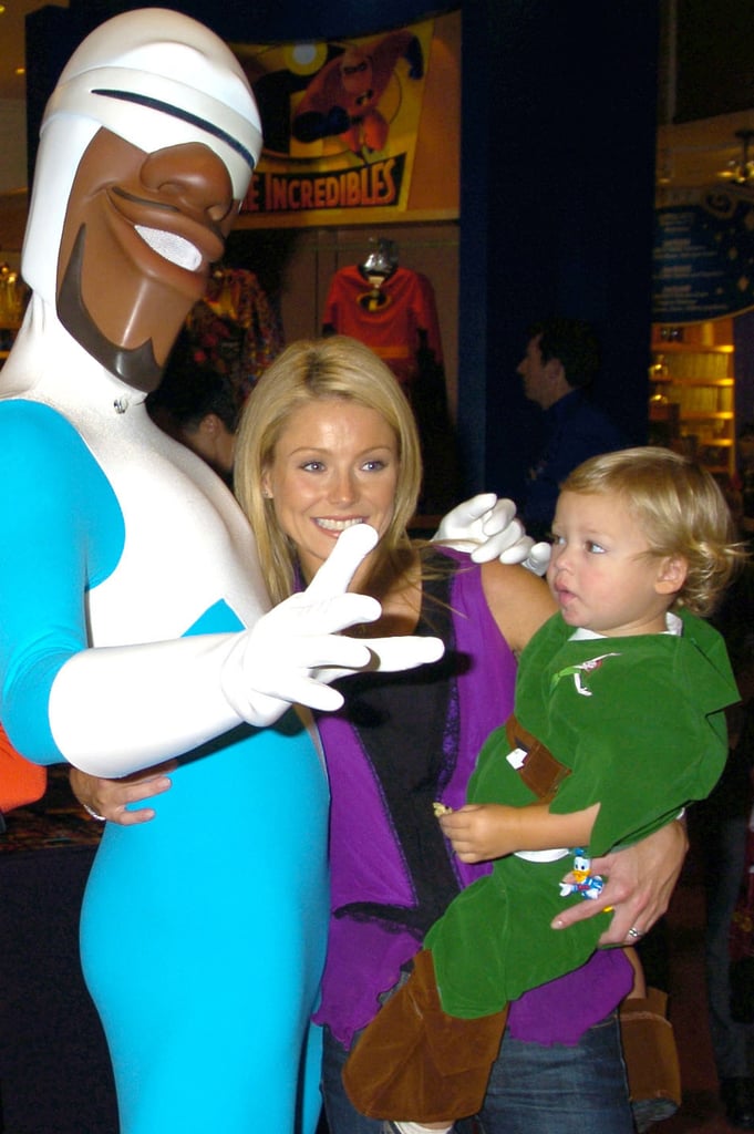 In October 2014, Kelly took Joaquin to the grand opening of The World of Disney flagship store.