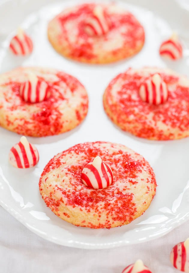 Candy Cane Blossom Sugar Cookies