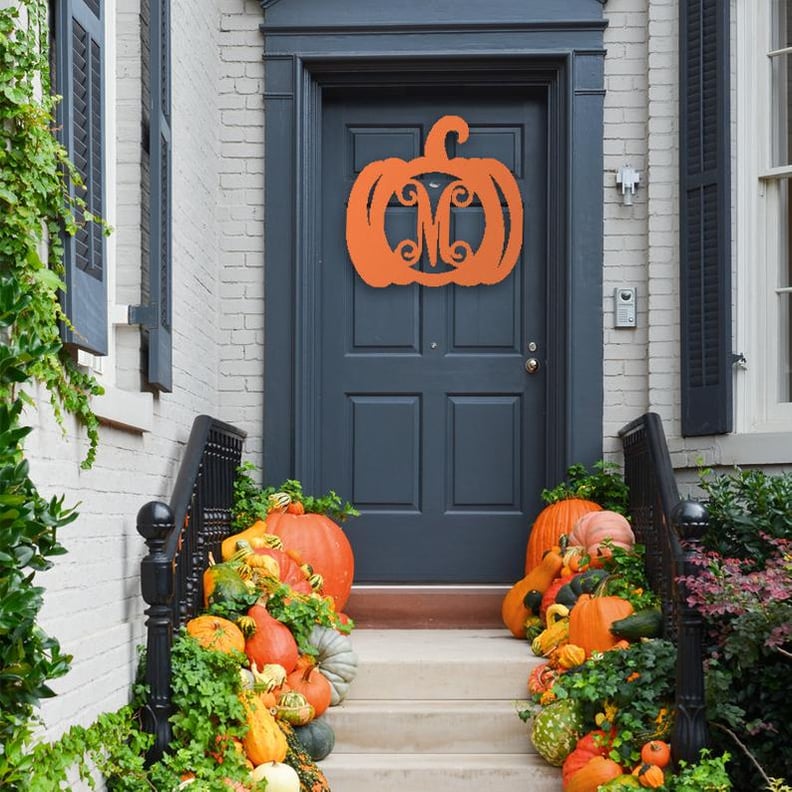 Wooden Pumpkin Door Hanger