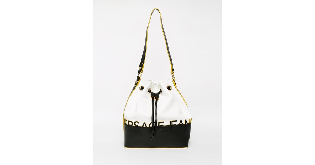 Versace Contrast Bucket Bag ($219) | Best Bucket Bags | POPSUGAR ...