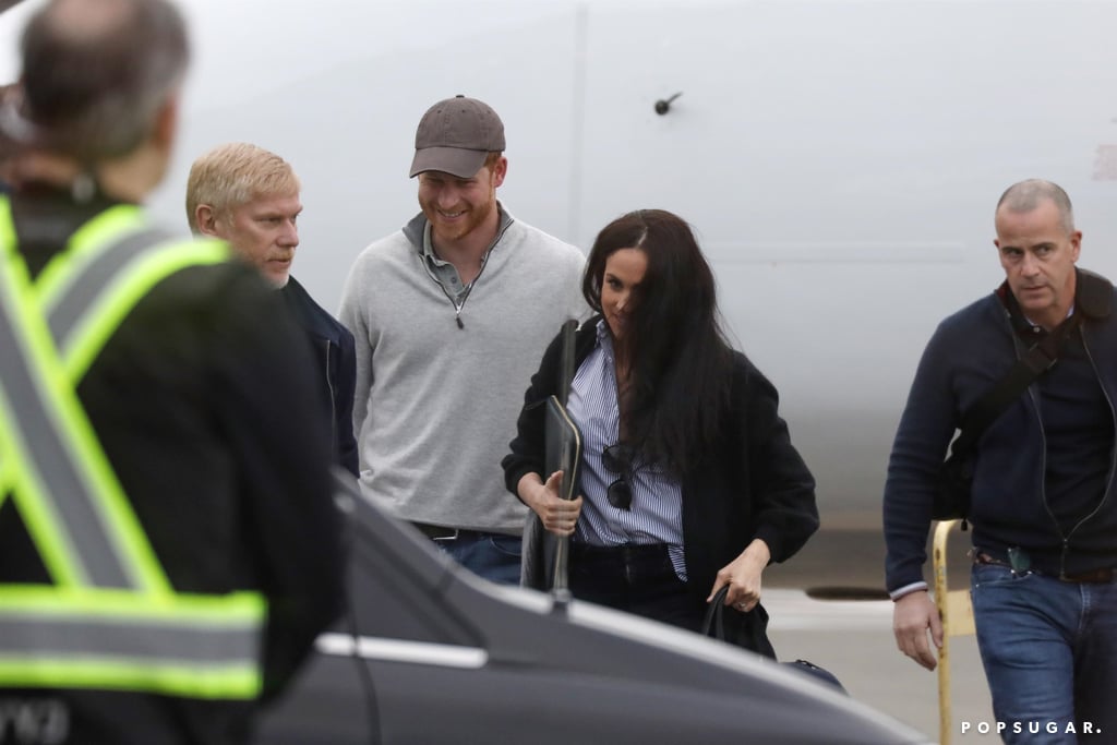 Prince Harry and Meghan Markle at Airport in Canada Pictures