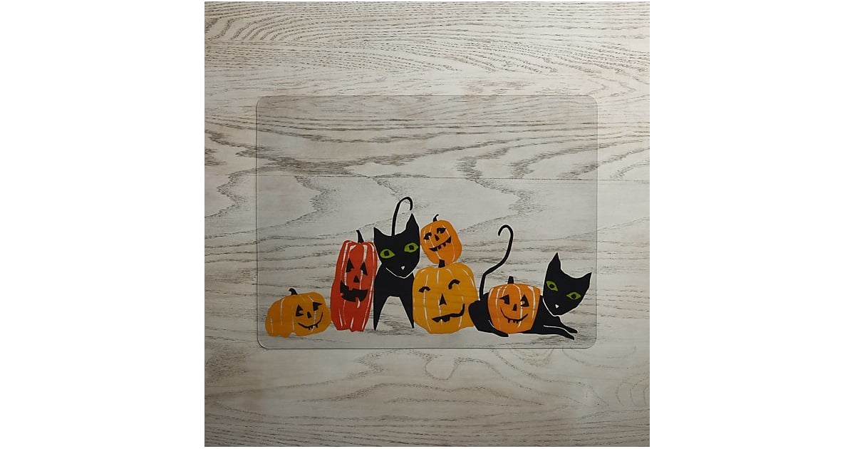 Halloween Cats and Pumpkins EasyCare Placemat (8) Crate and Barrel
