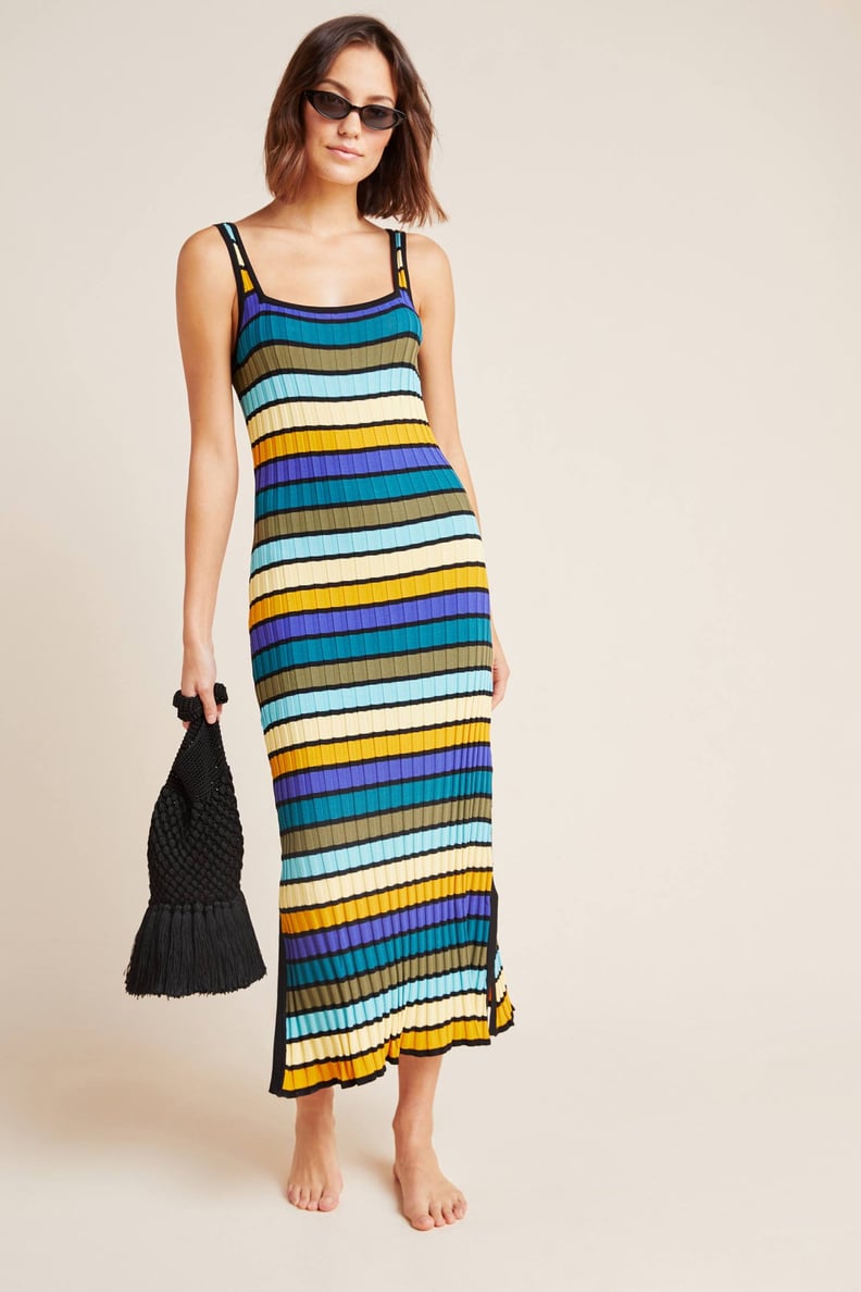 Solid & Striped Ribbed Cover-Up Dress