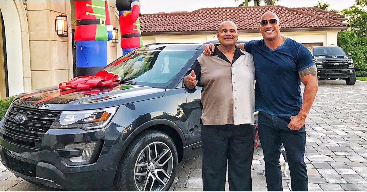 Dwayne Johnson Buys Dad a Car For Christmas 2016