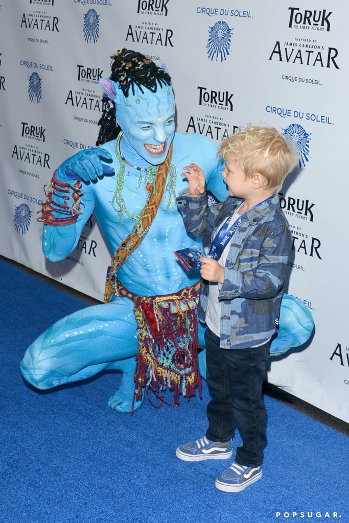 Josh Duhamel and Son at Cirque du Soleil LA Show 2016