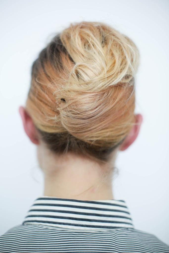 You've officially created a gorgeous french twist updo!