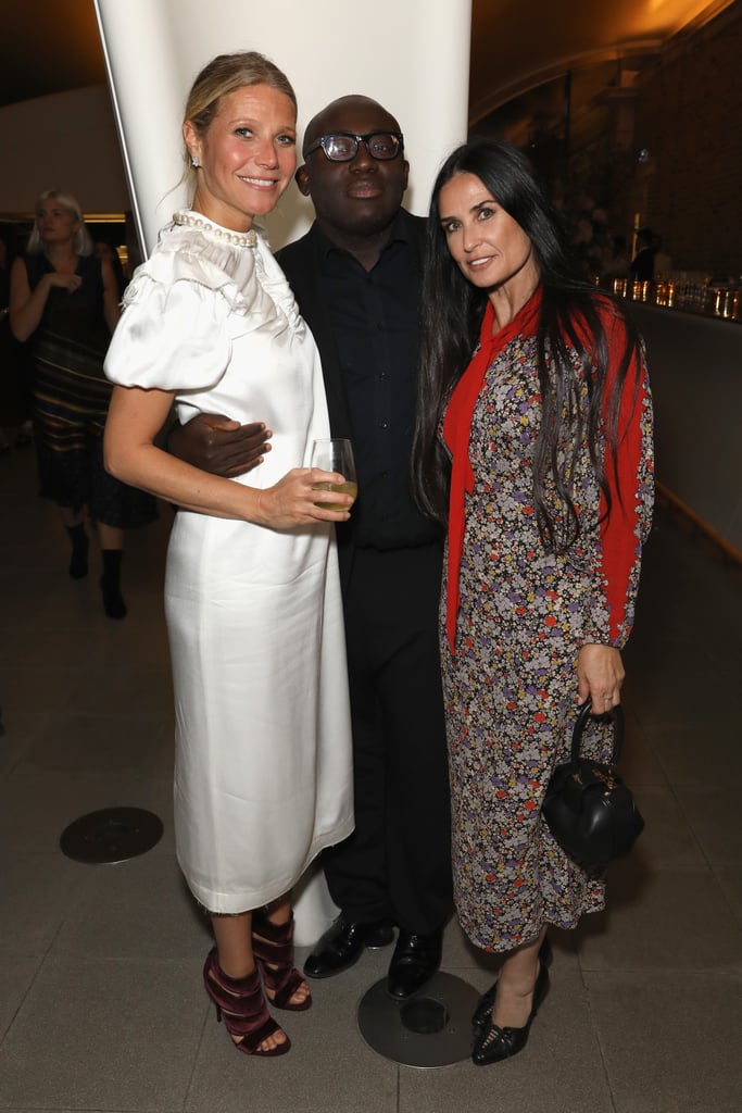 Pictured: Gwyneth Paltrow, Edward Enninful, and Demi Moore