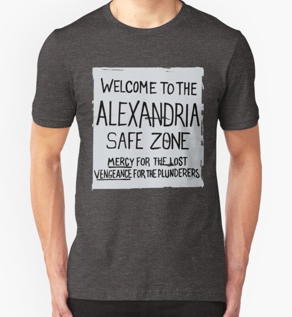 Alexandria Safe Zone TShirt Gifts For The Walking Dead Fans