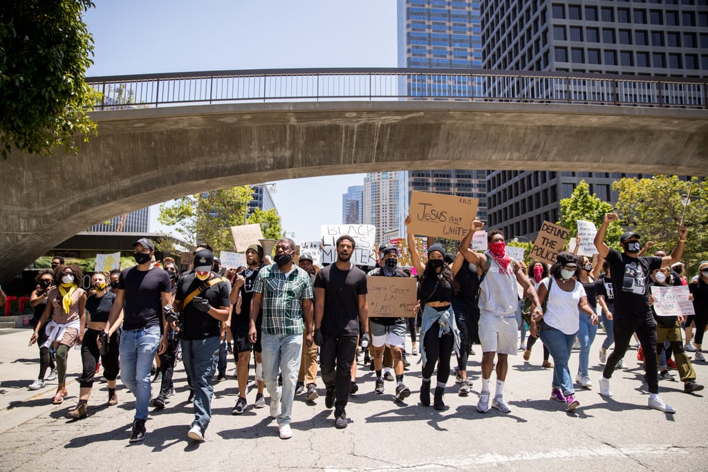 Michael B. Jordan Speaks at Black Lives Matter March in LA