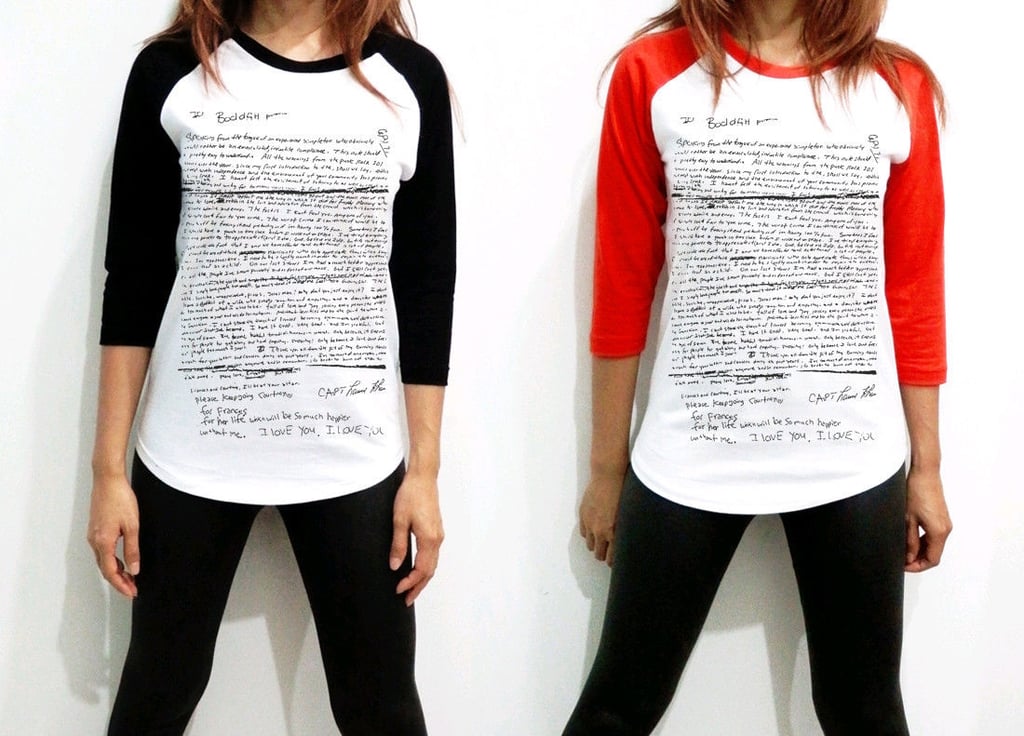 T-Shirt With Kurt Cobain Suicide Note | POPSUGAR Fashion
