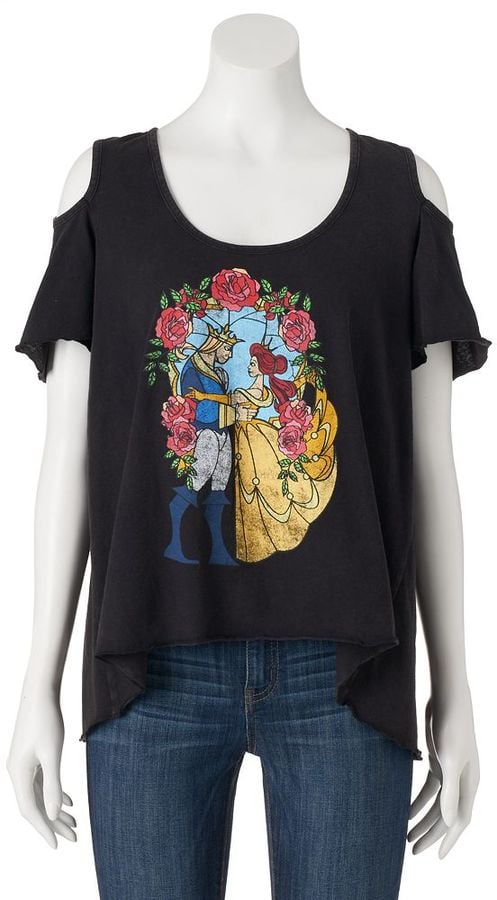 Cold-Shoulder Graphic Tee