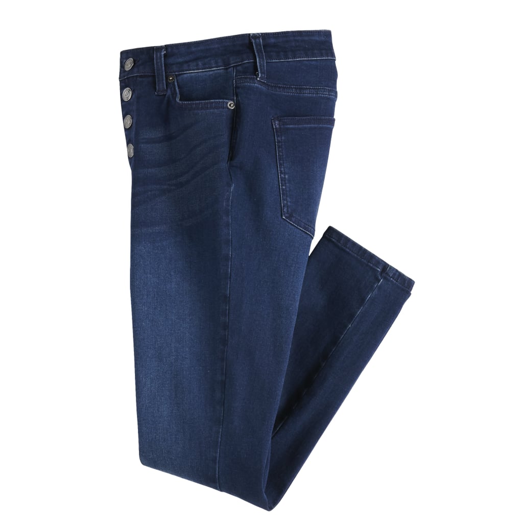 POPSUGAR Raw-Edge High-Waisted Skinny Ankle Jeans