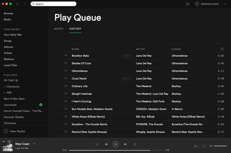 See Your Music History on Spotify