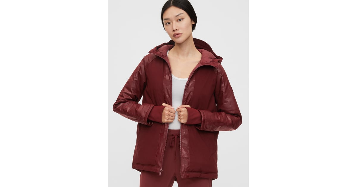 gapfit lightweight hooded puffer jacket