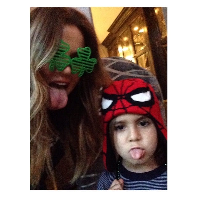 Khloé Kardashian had St. Patrick's Day fun with Mason Disick.
Source: Instagram user khloekardashian