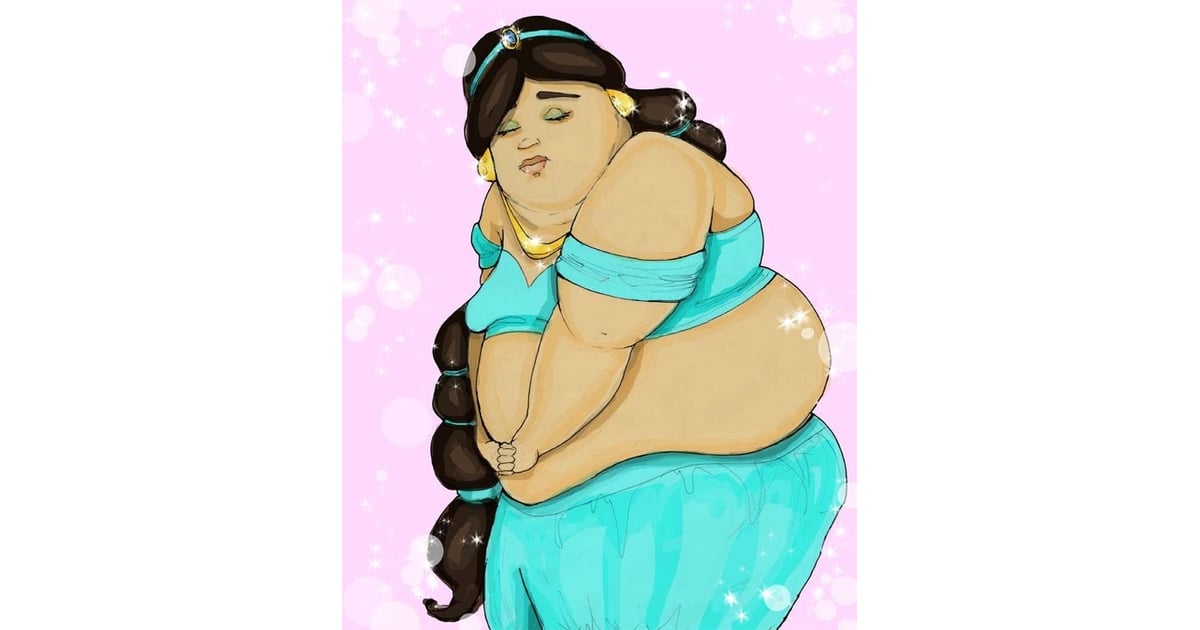 Obese Jasmine Disney Princess Art Popsugar Love And Sex