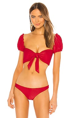 Same Ruffle Sleeve Bikini Top