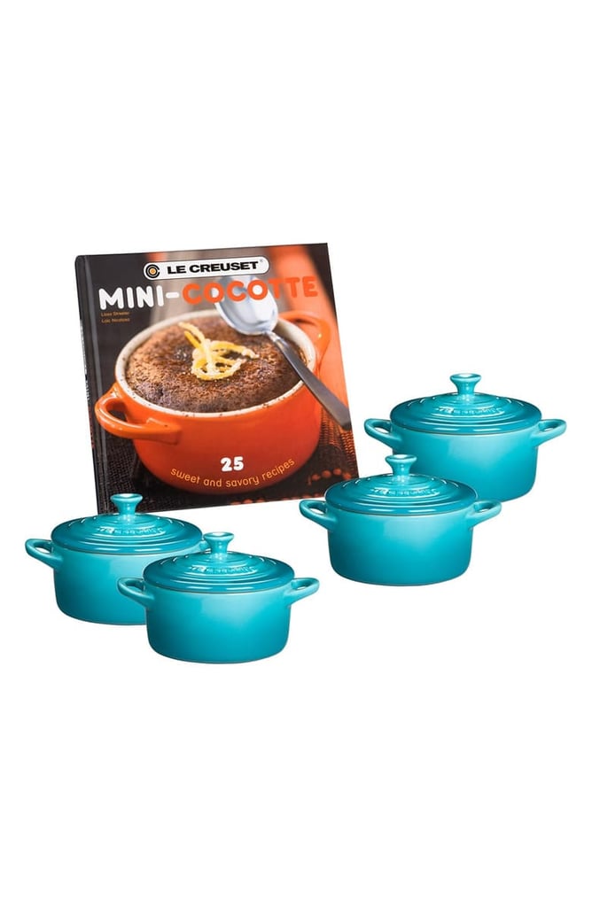 Le Creuset Four Mini Cocottes with Cookbook