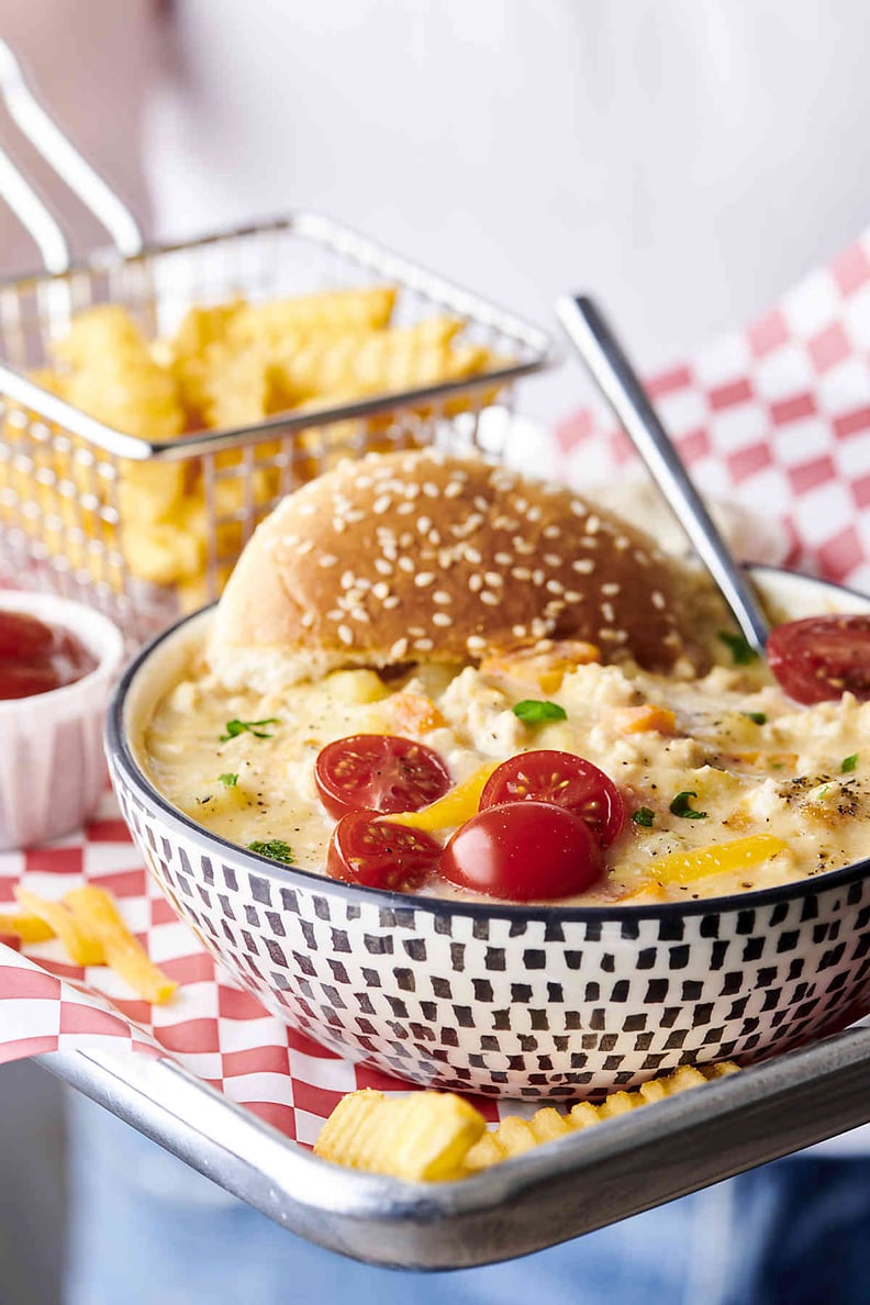 Healthy Instant Pot Turkey Cheeseburger Soup