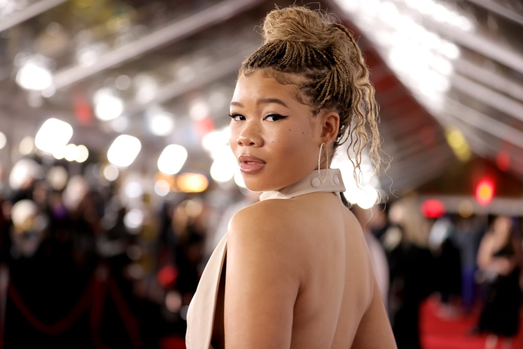 Storm Reid Wears '90s Supermodel Lip Trend For Spider-Man