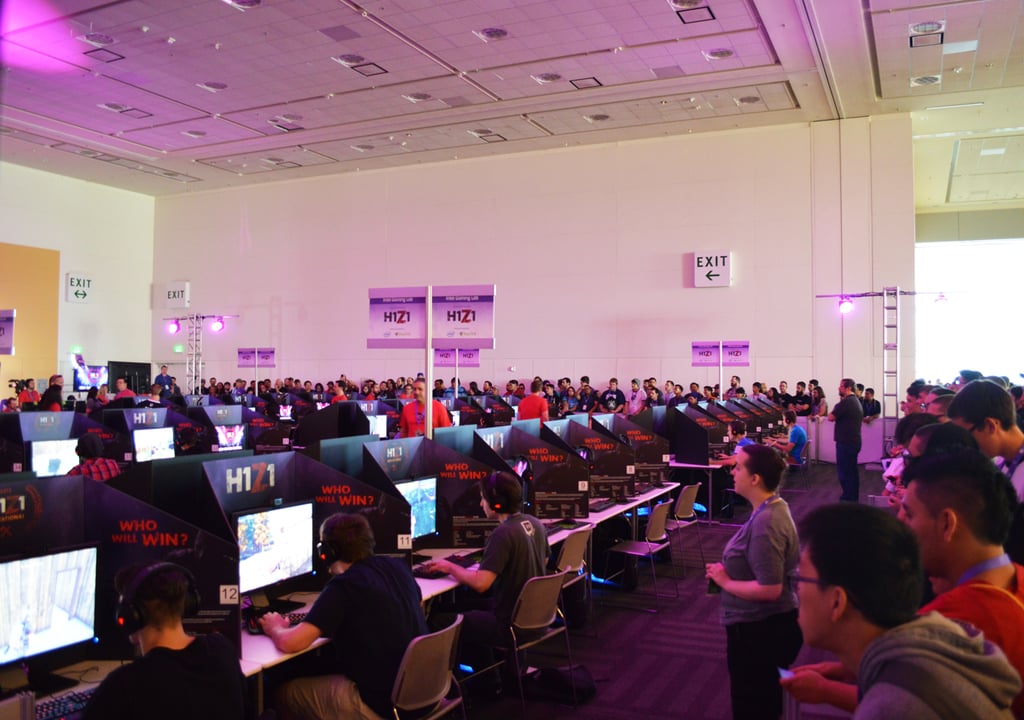 On Saturday, a huge crowd watched the H1Z1 Battle Royale Tournament.