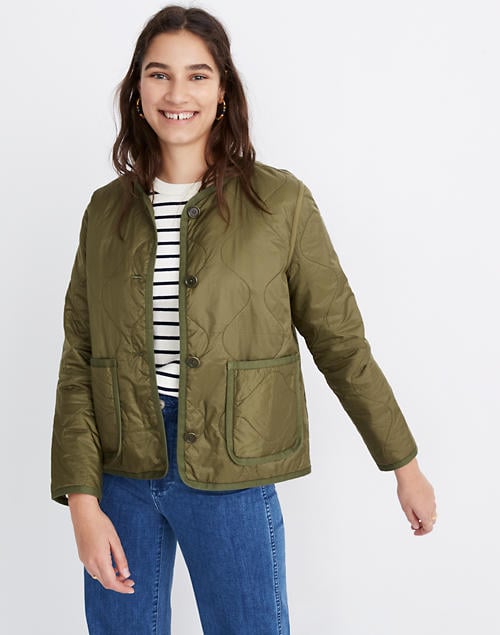 quilted liner jacket womens